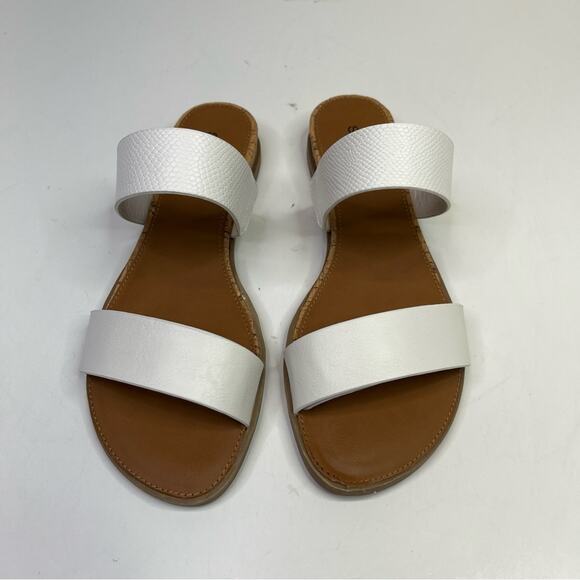 Style & Co Elliee Flat Cushioned slide sandals white - 5.5 - Picture 3 of 12